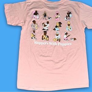 Dog Limited Rappers with puppies tee M
